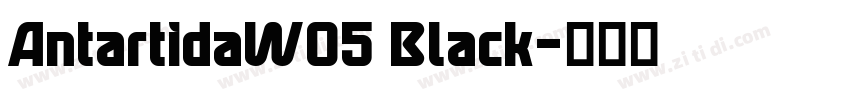 AntartidaWO5 Black字体转换